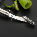 Axyaa Stainless Steel Peppers Core Remover Seed Corer Cutter Culling Device