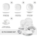 Axyaa Elisa 30-Piece Tableware Dinner Set for 6