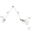 Axyaa Adjustable LED Wall Lamp for Bedside Study Loft Vintage Swing Arm