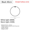 Axyaa Black Round LED Wall Light: Modern Nordic Living Room Decor.setOnAction Lamp