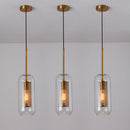 Axyaa Sliver Bronze Loft Glass Ball Pendant Light for Modern Living Room and Kitchen