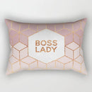 Axyaa Rectangle Lumbar Cushion Cover for Home Sofa Decoration