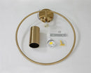 Axyaa Modern Black Gold Circle LED Wall Lamp Bedside Indoor Lighting