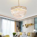 Axyaa Modern Crystal Chandelier for Home Lighting in Living Room, Bedroom, Dining Area