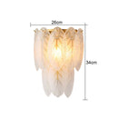 Light Luxury Feather Wall Lamp by Axyaa for Bedroom Living Room Designer Villa Dining Hall Entry Lighting