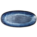 Axya Blue Kiln Glazed Long Fish Plate Sushi Dish Creative Household Large Size