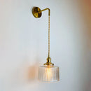 Axyaa Modern Glass Wall Sconce Light for Bedroom Decor