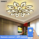Axya LED Chandelier Lights, Remote Control, Modern Design for Bedroom, Dining, Living Room