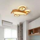 Axyaa Nordic Airplane Ceiling Lamp Iron Sconces with Remote Control