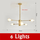 Nordic Glass Ball Chandelier Light by Axyaa - Modern Spotlight Pendant Lamp