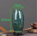 Axyaa Blue White Porcelain Antique Ceramic Vase Home Table Decor Pot Craft