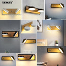 Axya Round LED Wall Lamp for Bedroom Iron Light Luminaire Fixtures