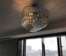 Axyaa Glass Tube Pendant Chandelier: Dining Room Hanging Lamp Fixture