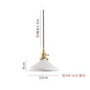Axyaa Ceramic Brass Pendant Lights - Nordic Japanese Style Hanging Lamp