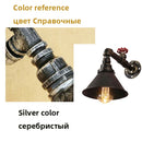 Axyaa Industrial Iron Pipe Wall Lamp for Bedroom, Cafe, and Staircase Lighting Fixtures
