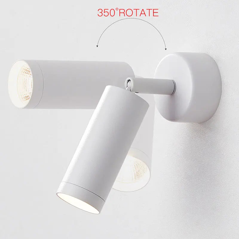 Axyaa Rotatable LED Wall Light for Balcony Aisle Stair Store Cabinet.