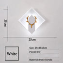 Axyaa LED Iron+Acrylic Wall Lamp for Modern Decor & Lighting in Bedrooms, Corridors & Foyers