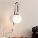 Axyaa Nordic Glass Wall Lamp Modern Bedside Sconce Art Lighting E27