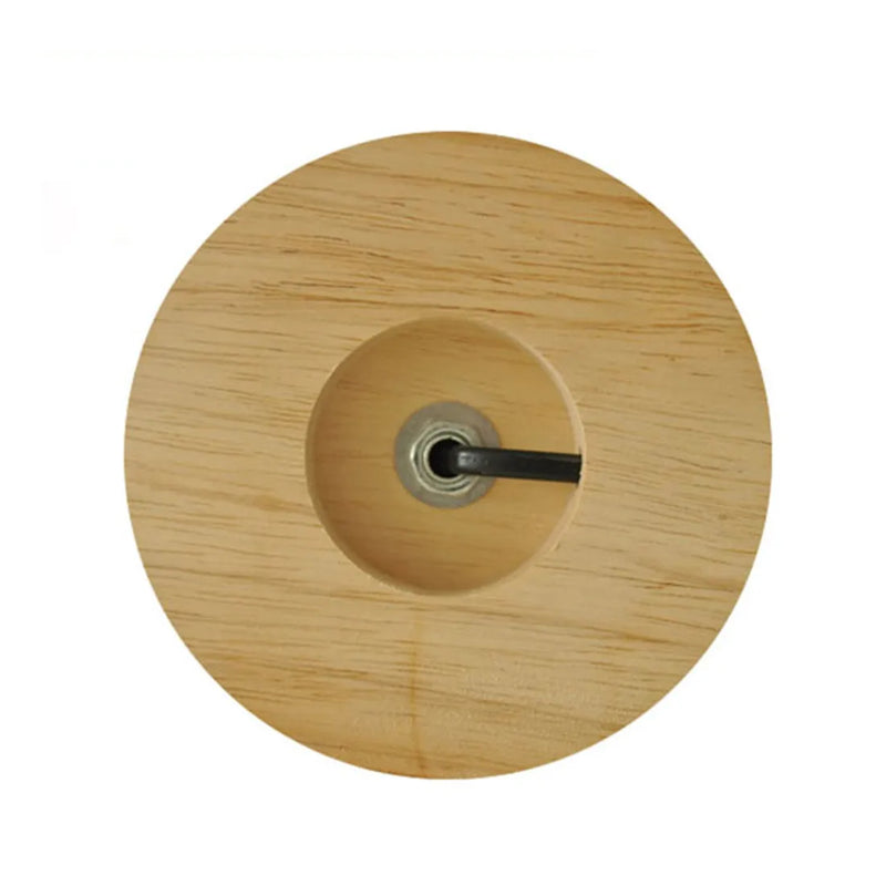 Axyaa Wooden Base Table Lamp Holder with On/Off Switch