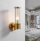 Axyaa Gold Glass Shade Wall Sconce for Living Room & Bedroom