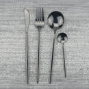 Axyaa Rose Gold Western Style Dinnerware Set Stainless Steel Silverware Cutlery