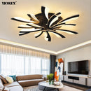 Axya LED Ceiling Lights Modern Living Room Bedroom Lamps with Remote
