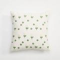 Chic Daisy Dandelion Embroidery Cushion Cover by Axyaa