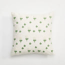 Chic Daisy Dandelion Embroidery Cushion Cover by Axyaa