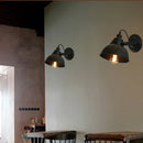 Axyaa Industrial Wall Sconce Black Wall Light E27 Indoor Retro Loft Bedside Lamp