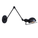 Axyaa Adjustable LED Wall Lamp for Bedside Study Loft Vintage Swing Arm
