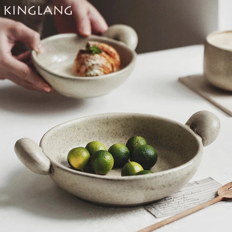 Axya Retro Ceramic Dessert Bowl Set