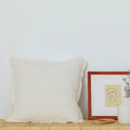 Axyaa Fringed Cotton Linen Cushion Cover 50x50cm Solid Pillow for Home Decor