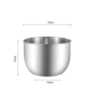 Axyaa Stainless Steel Egg Beater Basin with Lid - Food Storage Container