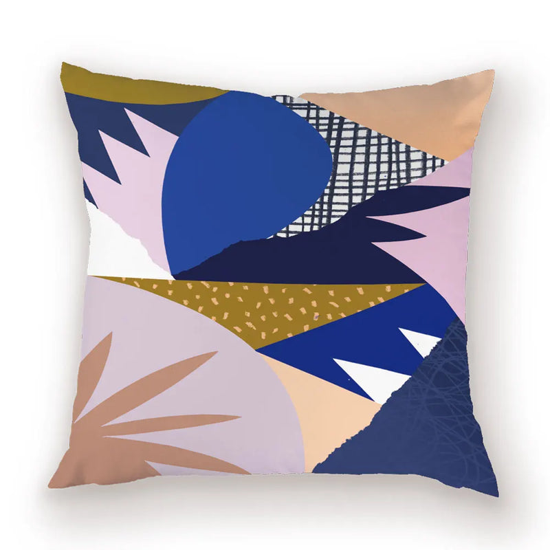 Axyaa Abstract Splice Pattern Pillow Case Bohemian Cushion Cover