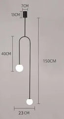 Nordic Gold Pendant Light by Axyaa – Modern Glass Ball Hanging Lamp