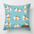 Axyaa Dog Print Cushion Cover 45X45CM Home Sofa Decor Pillow Case