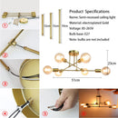 Axyaa Iron Industrial Ceiling LED Lights. Minimalist Home Decoration for Living Room and Dining Room.