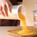 Axyaa Transparent Plastic Grain Jars with Scale Food Container - Clear Storage Box