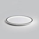 Axyaa White & Black Modern Circular Ceiling Lamp for Living Room, Bedroom, Study