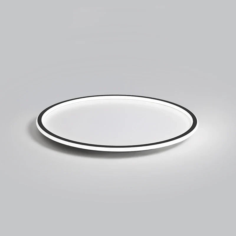 Axyaa White & Black Modern Circular Ceiling Lamp for Living Room, Bedroom, Study