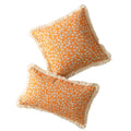 Axyaa Floral Cushion Cover with Tassels - Home Decor for Living Room, Bedroom, Chair