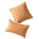 Axyaa Floral Cushion Cover with Tassels - Home Decor for Living Room, Bedroom, Chair