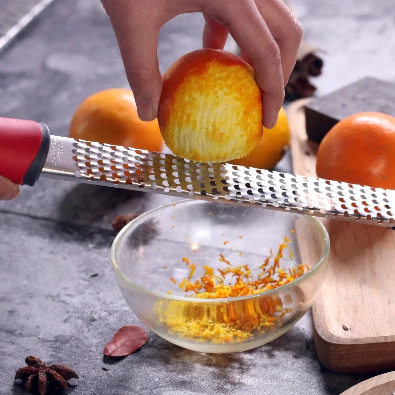 Axyaa Stainless Steel Lemon Cheese Grater Fruit Cutter Grinder Kitchen Tool