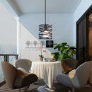 Axyaa Spiral Swirl LED Pendant Chandelier for Living Room & Kitchen