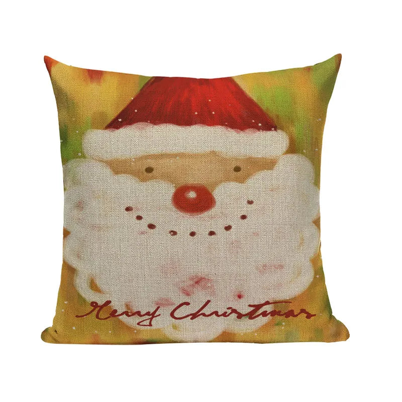 Axyaa Christmas Birthday Cushion Cover 45X45cm - Bedroom Sofa Decor Cojines