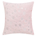 Axyaa Snowflake Flocked Cushion Cover 40x40 50x50