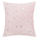 Axyaa Snowflake Flocked Cushion Cover 40x40 50x50