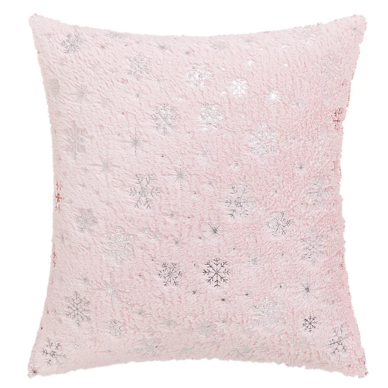 Axyaa Snowflake Flocked Cushion Cover 40x40 50x50