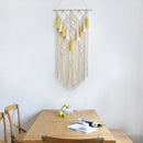 Axyaa Yellow Macrame Wall Hanging Boho Tapestry Home Decor Farmhouse Nursery