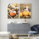 Nordic Maple Leaf Wall Art Print by Axyaa for Modern Living Room Decor